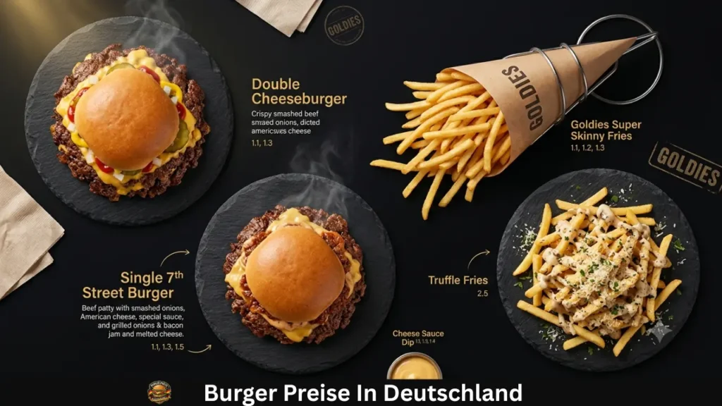Die beliebtesten Gerichte bei Goldies Smashburger Deutschland