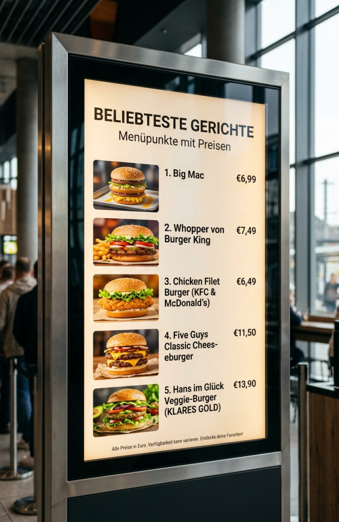 Beliebteste Gerichte