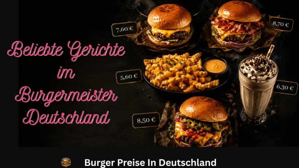 Bürgermeister-Speisekarte mit Preisen in Deutschland 2 Beliebte Gerichte im Restaurant Burgermeister in Deutschland