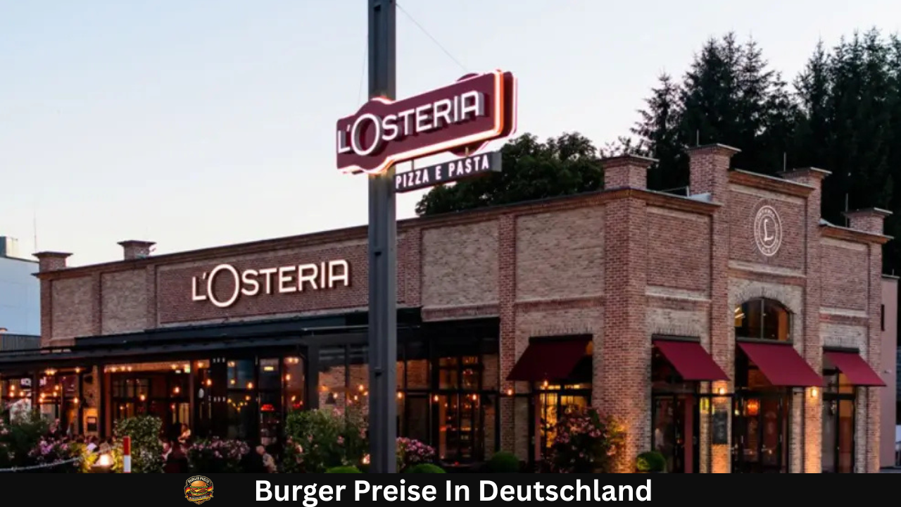L’Osteria-Speisekarte mit Preisen in Deutschland